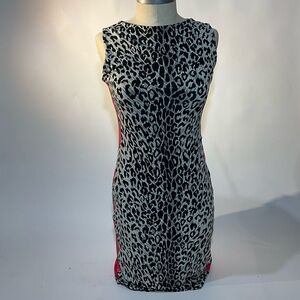 Eva Varro Black/Pink Cheetah Dress